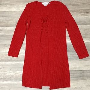 Open Front Maxi Length Cardigan